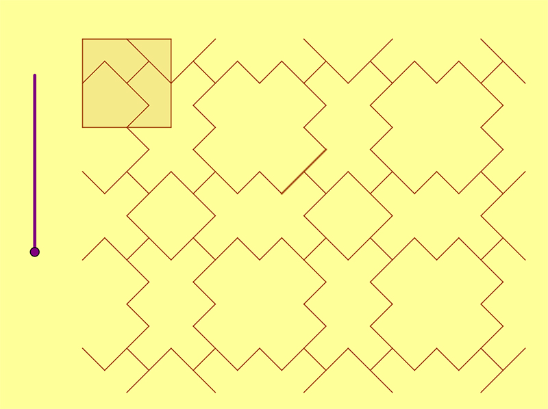 Mosaico mediante simetras a partir del motivo 7