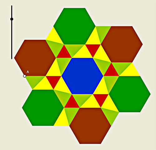 Mosaico por expansin basado en el hexgono regular que genera el irregular 3,3,3,3,6