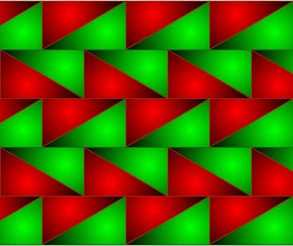Ejemplo de mosaico del grupo de simetría pg