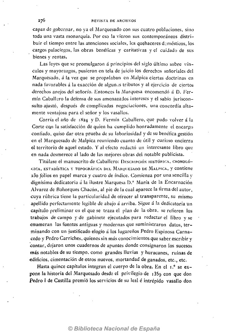 REVISTA DE ARCHIVOS, BIBLIOTECAS Y MUSEOS, AÑO VII.—ABRIL DE 1903.—Num. 4, NA OBRA INÉDITA DE D. FERMÍN CABALLERO