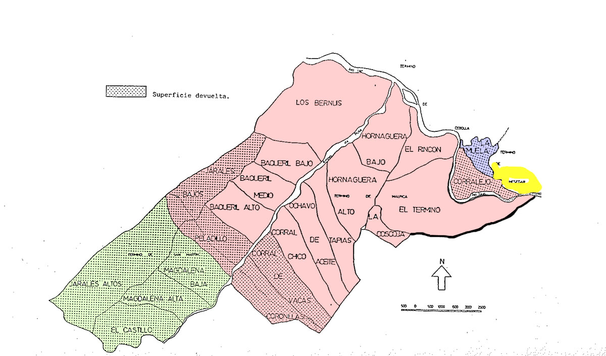Distribución de quintos del Señorío de Valdepusa convertido en Comunidad de Campesinos en 1934 y quintos devueltos en 1940
