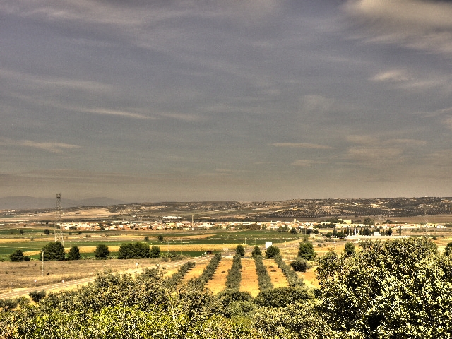 Vista de Malpica de Tajo desde el sur