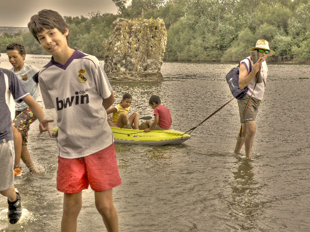 Jornada de senderismo acuático en el Tajo (31/07/2011)