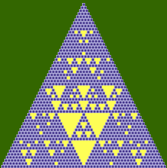 Patrón de Sierpinski, triángulo Pascal módulo 18
