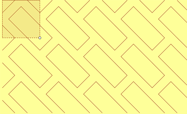 Mosaico formado mediante traslaciones del motivo n 17