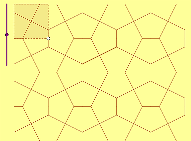 Mosaico formado mediante reflexin del motivo base n 18