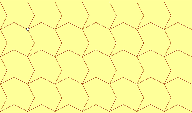 Mosaico formado mediante traslaciones del motivo base (19)