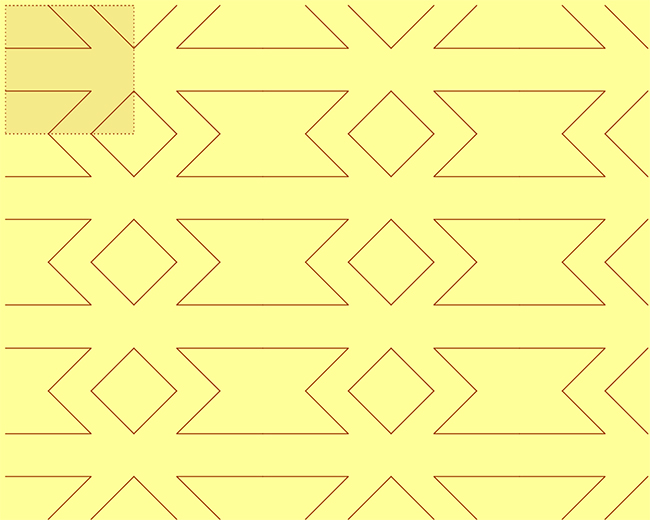 Mosaico obtenido mediante reflexiones del motivo base (21)