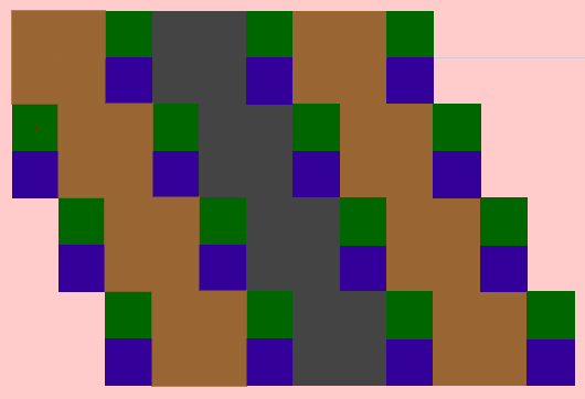 Mosaico con cuadrados de lado en la relación 1 a 2 Mosaico con cuadrados de lado en la relación 1 a 2