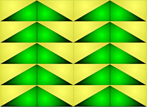 Ejemplo de mosaico del grupo de simetría pm