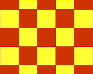 Ejemplo de mosaico del grupo de simetría pgg