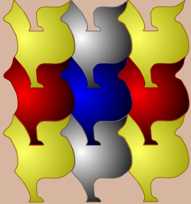 Mosaico con avestruces