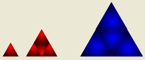Mosaico por ampliacin de tringulos equilteros