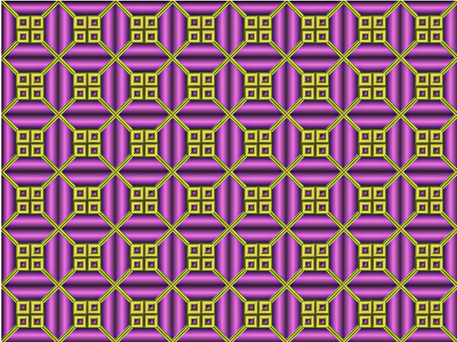 Mosaico regular a base de cuadrados