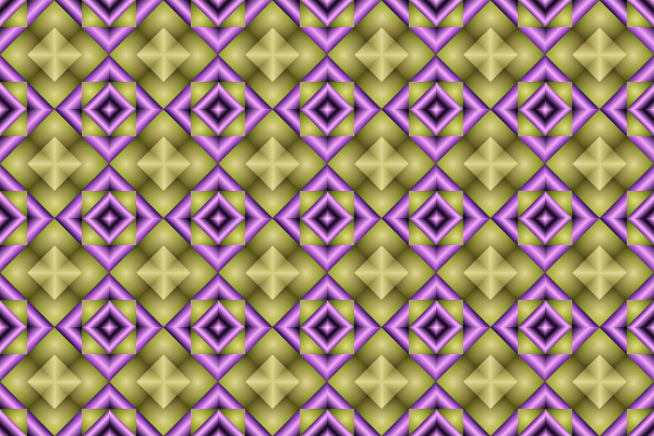 Mosaico regular a base de cuadrados