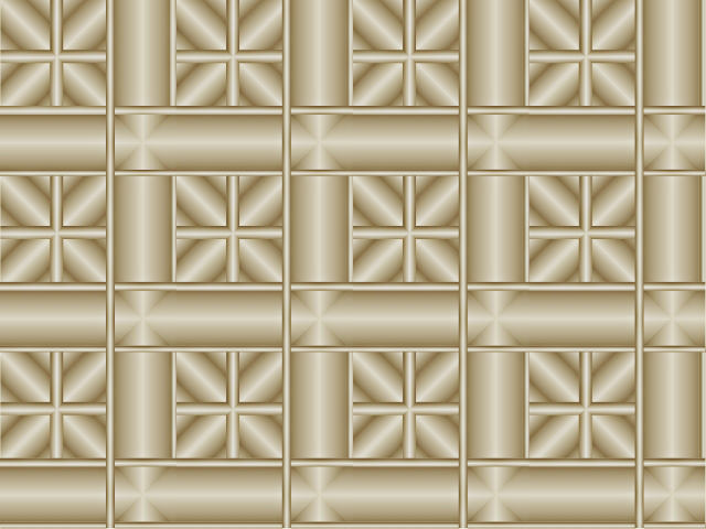 Mosaico regular a base de cuadrados