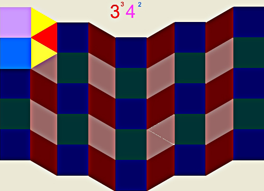 Mosaico semiregular 3,3,4,4