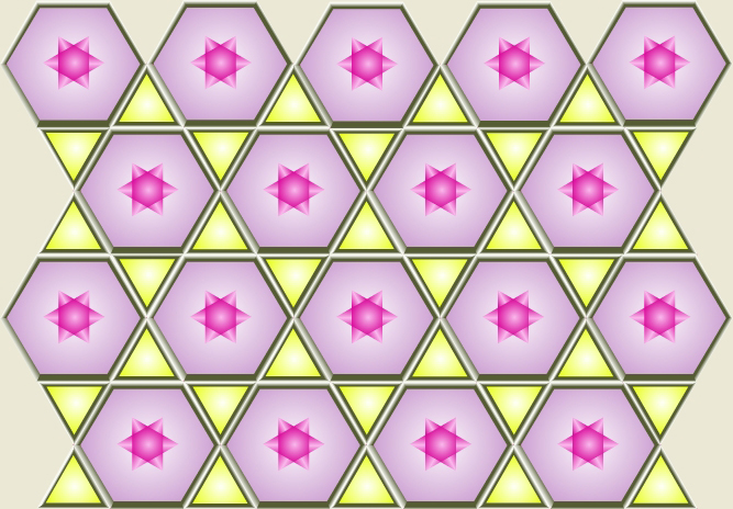 Mosaico semiregular 3,3,6,6