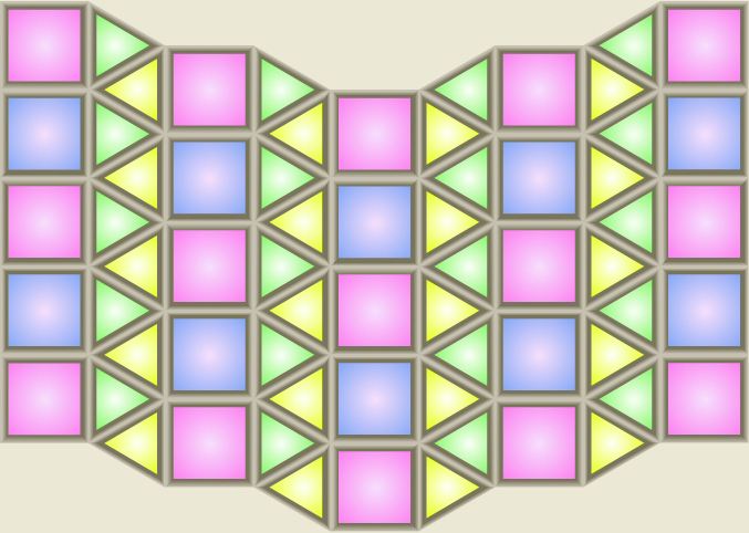 Mosaico semiregular 3,3,4,4