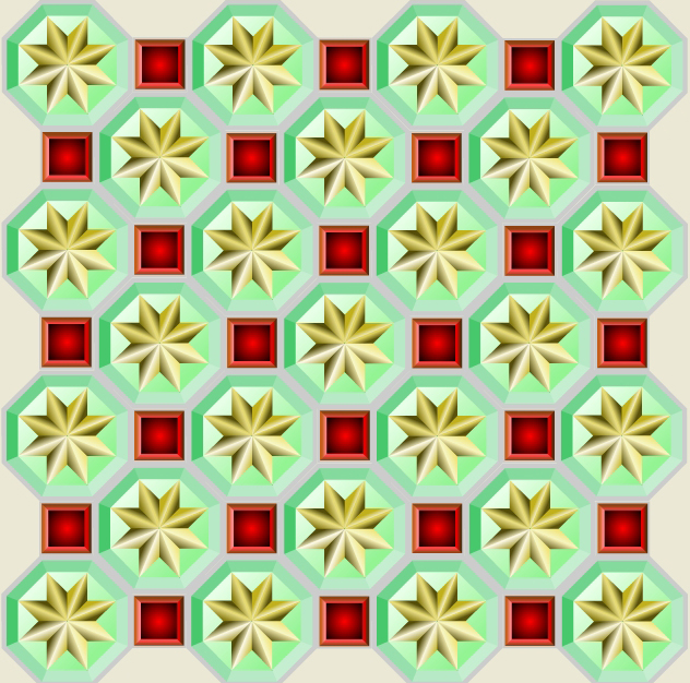 Mosaico semiregular 4,8,4