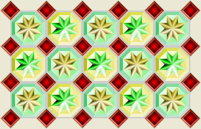 Mosaico semiregular 4,8,4