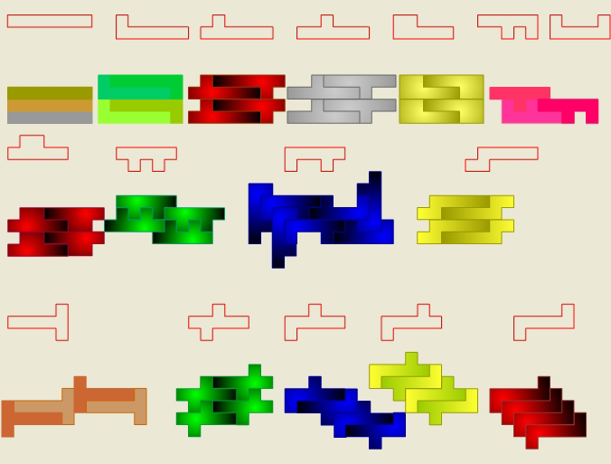 Mosaico formado mediante heptominós