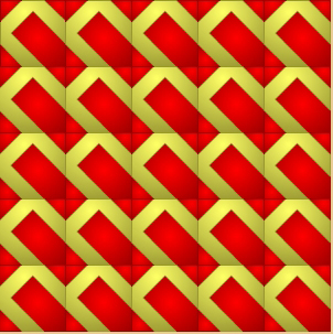 Mosaico a base de cuadrados