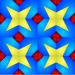 Mosaico a base de cuadrados