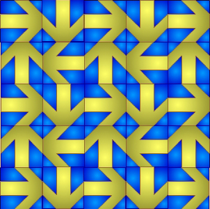 Mosaico a base de cuadrados