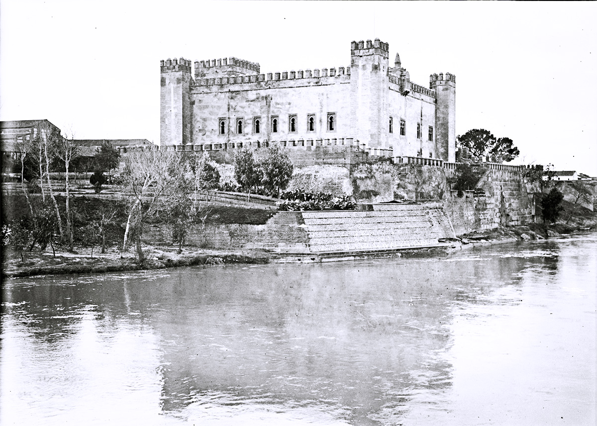 Foto del castillo de Malpica de tajo en 1914,  Fondo Goñi. AHP Guadalajara