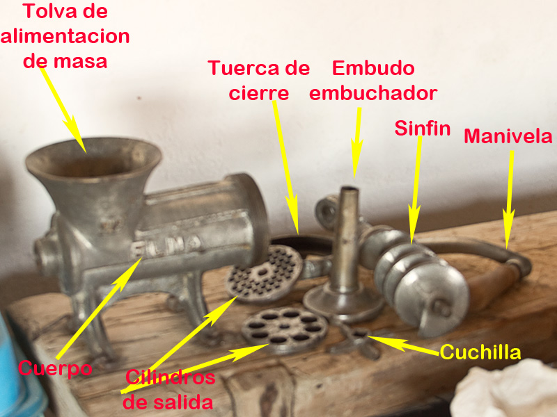 Maquina manual picadora embuchadora Maquina manual picadora embuchadora