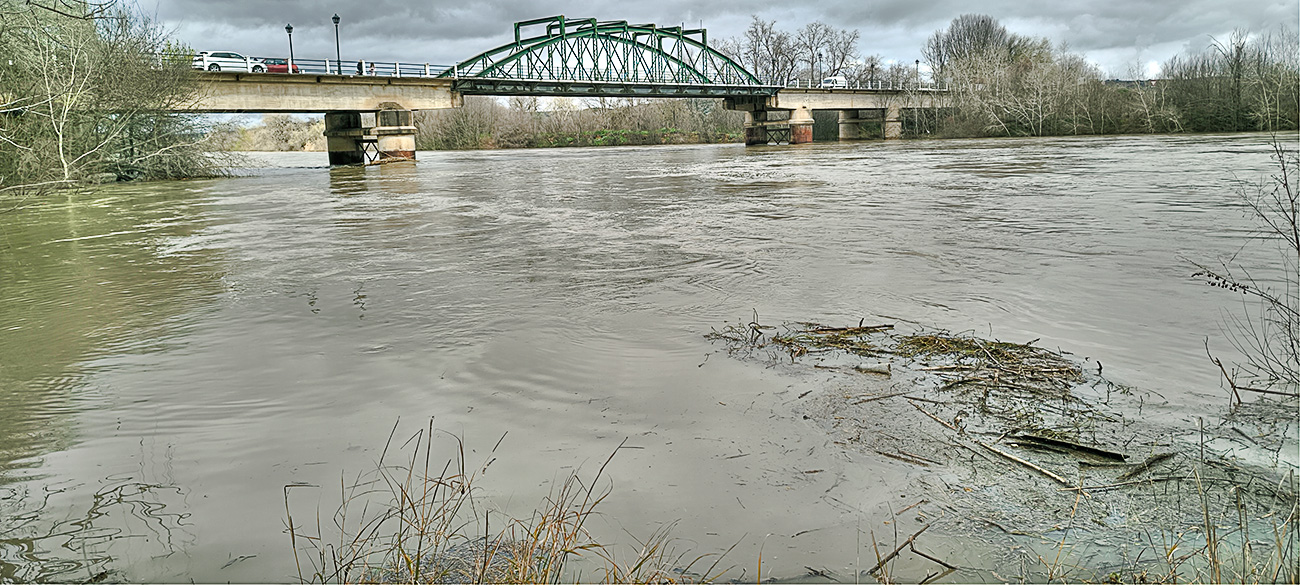 Nivel de las aguas del río Tajo en la fuente de los Tres Caños del 13-03-25 Nivel de las aguas del río Tajo en la fuente de los Tres Caños del 13-03-25