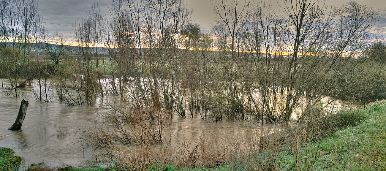 Nivel de las aguas en el puente sobre el arroyo Pusa en marzo de 2025 Nivel de las aguas en el puente sobre el arroyo Pusa en marzo de 2025