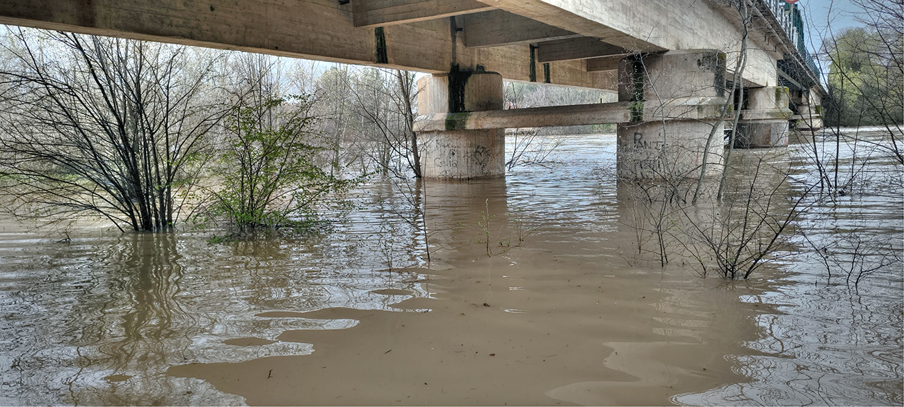 Nivel de las aguas en el río Tajo a su paso por Malpica de Tajo tras el frente de borrascas de marzo de 2025 Nivel de las aguas en el río Tajo a su paso por Malpica de Tajo tras el frente de borrascas de marzo de 2025