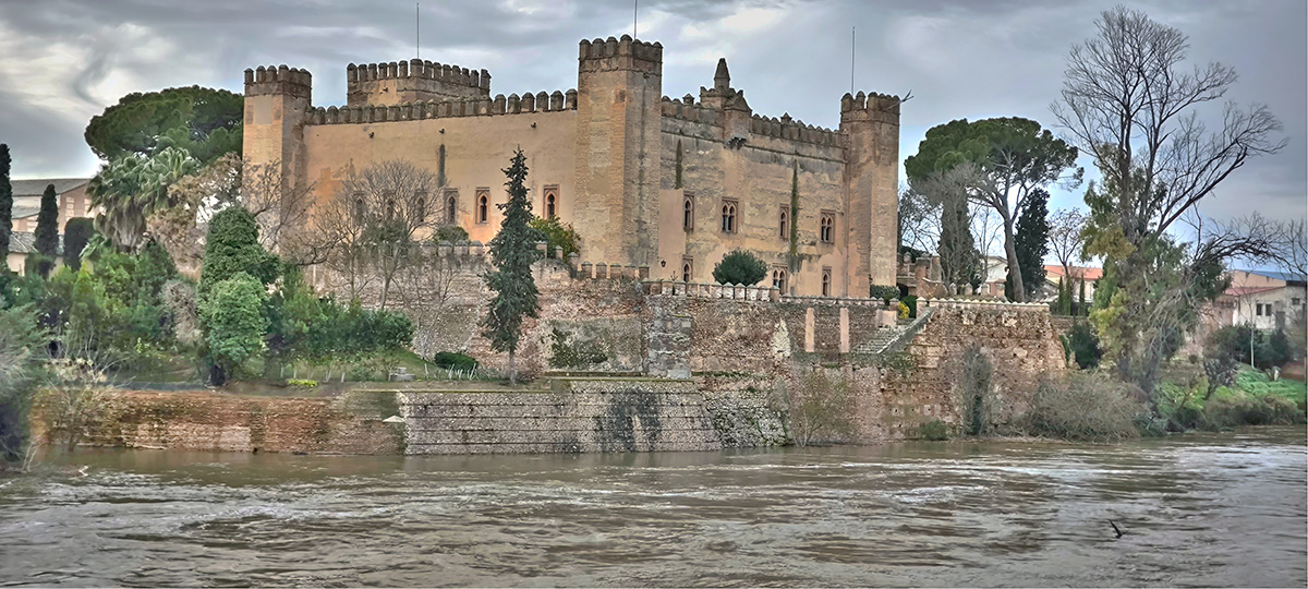 Nivel de las aguas del río Tajo en castillo de Malpica el 16_02_26