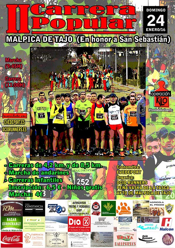 2ª carrera popular en Malpica de Tajo