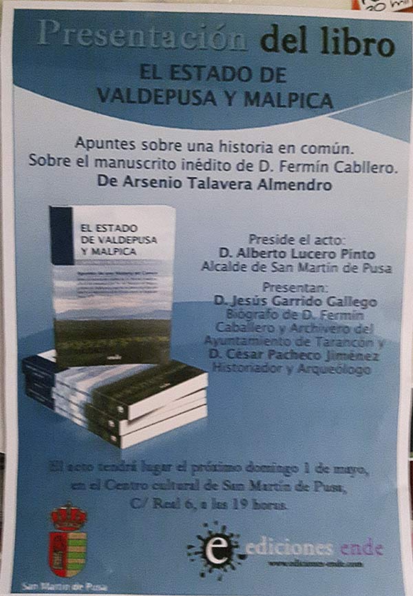 Presentación del libro: El Estado de Valdepusa y Malpica