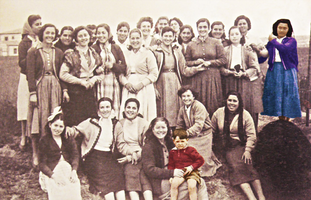 Elenco de mozas en 1952