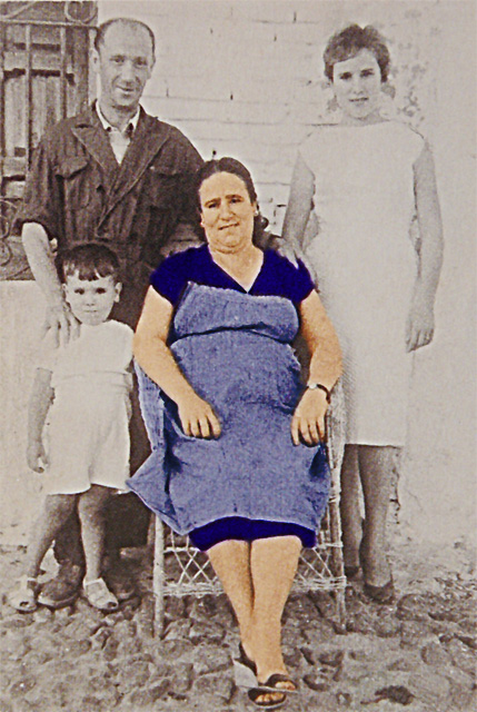 El tío Guilloto, esposa e hijos