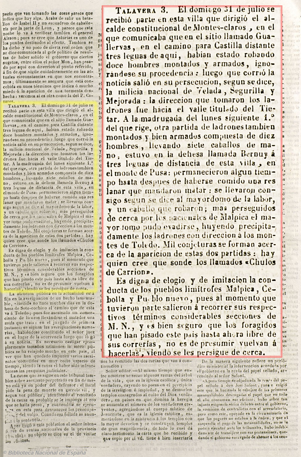 1842_04_08_El-Castellan_guerrasCarlistas 1842_04_08_El-Castellan_guerrasCarlistas