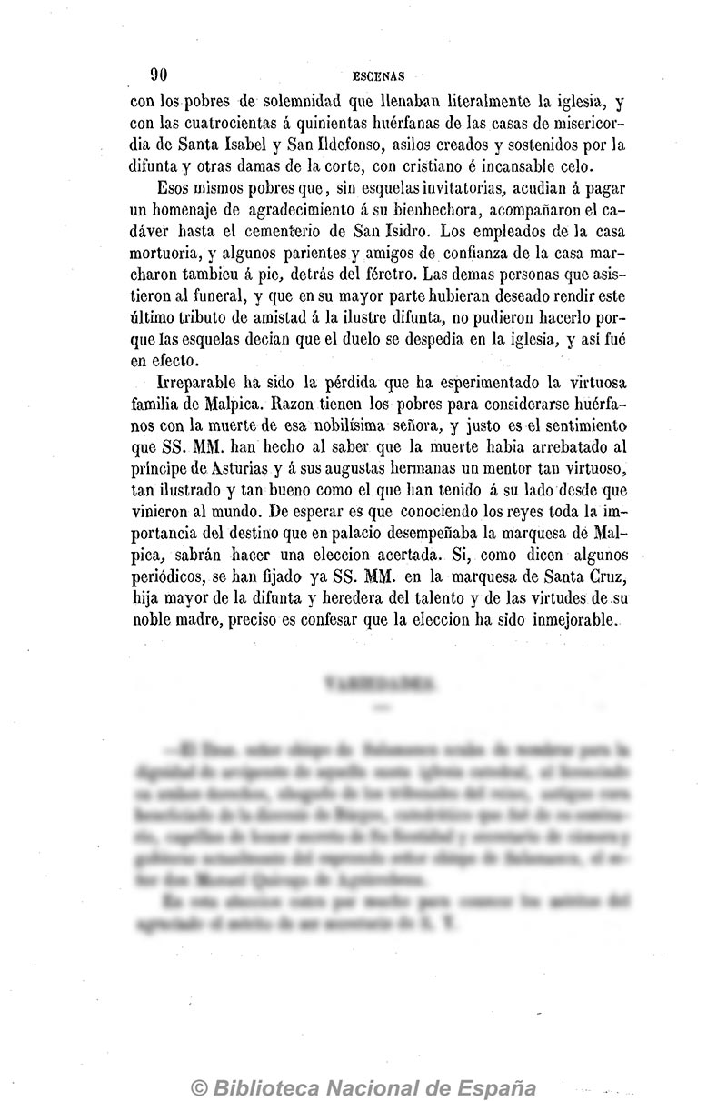 Escenas Contemporáneas en 1863. necrológica esobre el funeral de Doña María de la Encarnación Álvarez de las Asturias Bohórquez y Chacón-1 Escenas Contemporáneas en 1863. necrológica esobre el funeral de Doña María de la Encarnación Álvarez de las Asturias Bohórquez y Chacón-1