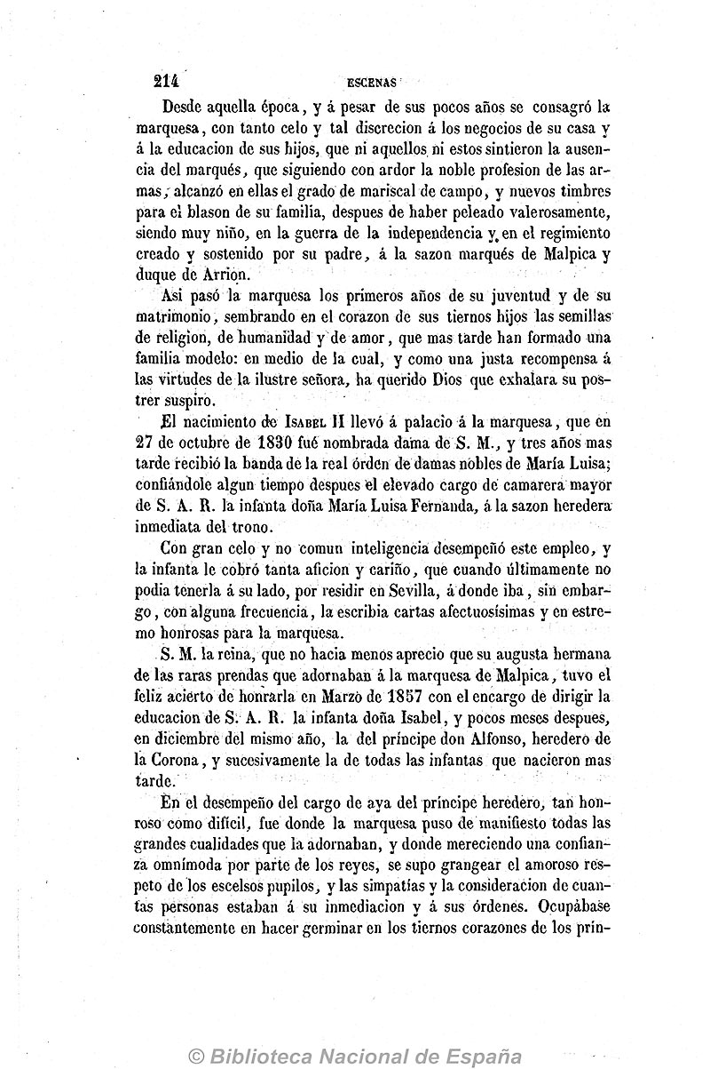 Escenas Contemporáneas en 1863. necrológica de Doña María de la Encarnación Álvarez de las Asturias Bohórquez y Chacón-1 Escenas Contemporáneas en 1863. necrológica de Doña María de la Encarnación Álvarez de las Asturias Bohórquez y Chacón-1