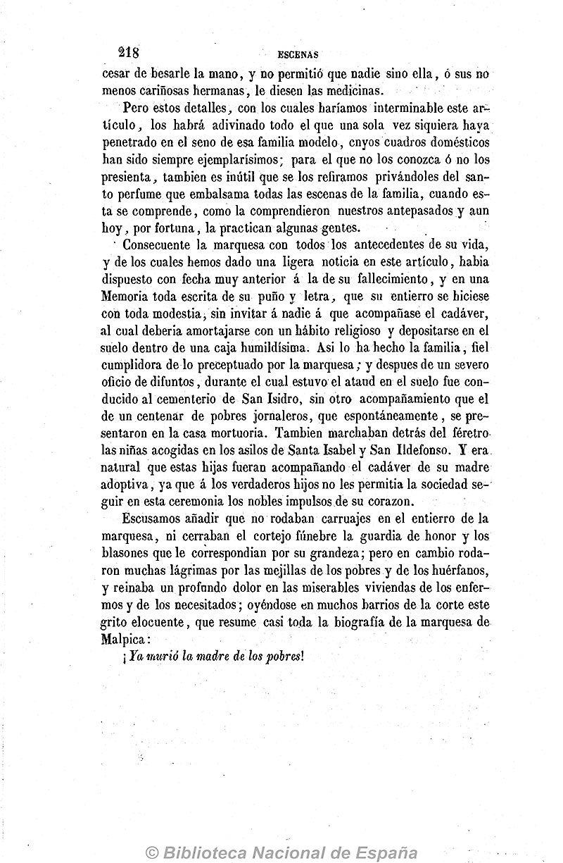 Escenas Contemporáneas en 1863. necrológica de Doña María de la Encarnación Álvarez de las Asturias Bohórquez y Chacón-1 Escenas Contemporáneas en 1863. necrológica de Doña María de la Encarnación Álvarez de las Asturias Bohórquez y Chacón-1