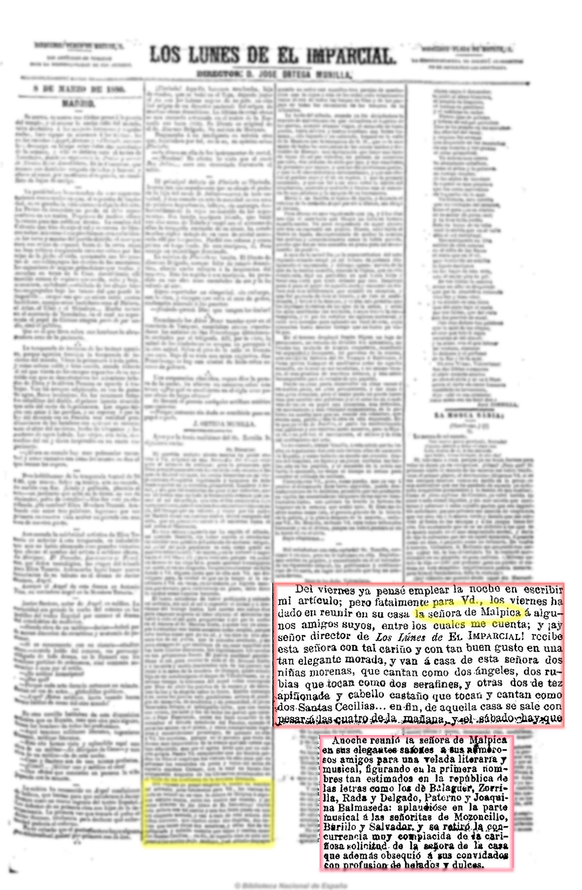 El Imparcial 8/3/1880, página 3. Explicaciones de Zorrilla para excusarse de no haber escrito un artículo para este periódico El Imparcial 8/3/1880, página 3. Explicaciones de Zorrilla para excusarse de no haber escrito un artículo para este periódico