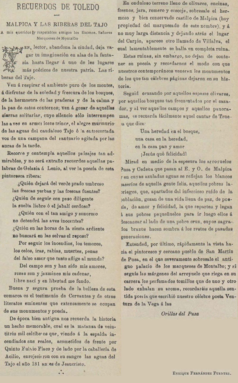 El Álbum ibero americano. 30-1-1899, n.º 4, página 5, Recuerdos de Toledo El Álbum ibero americano. 30-1-1899, n.º 4, página 5, Recuerdos de Toledo
