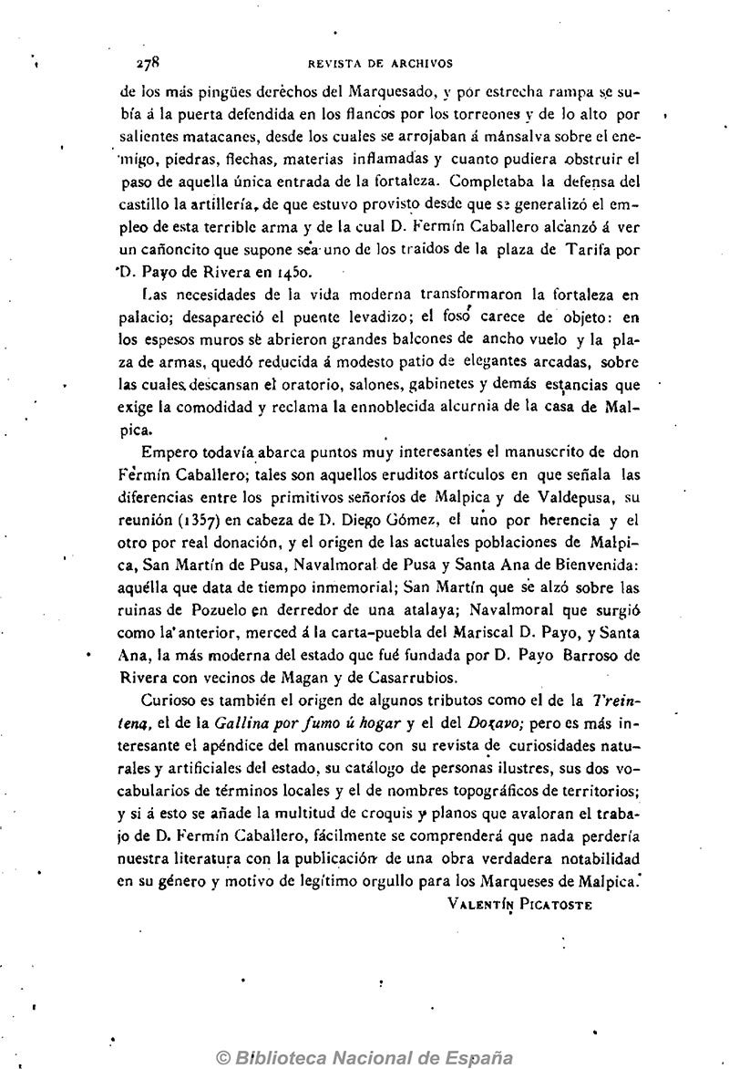 REVISTA DE ARCHIVOS, BIBLIOTECAS Y MUSEOS, AÑO VII.—ABRIL DE 1903.—Num. 4, NA OBRA INÉDITA DE D. FERMÍN CABALLERO REVISTA DE ARCHIVOS, BIBLIOTECAS Y MUSEOS, AÑO VII.—ABRIL DE 1903.—Num. 4, NA OBRA INÉDITA DE D. FERMÍN CABALLERO
