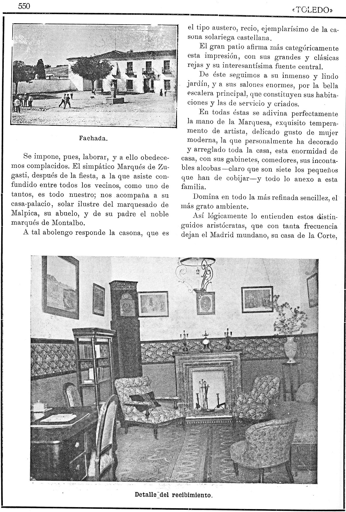 La casa-palacio de San Martín de Pusa. Revista de Arte, 1/1/1923 La casa-palacio de San Martín de Pusa. Revista de Arte, 1/1/1923