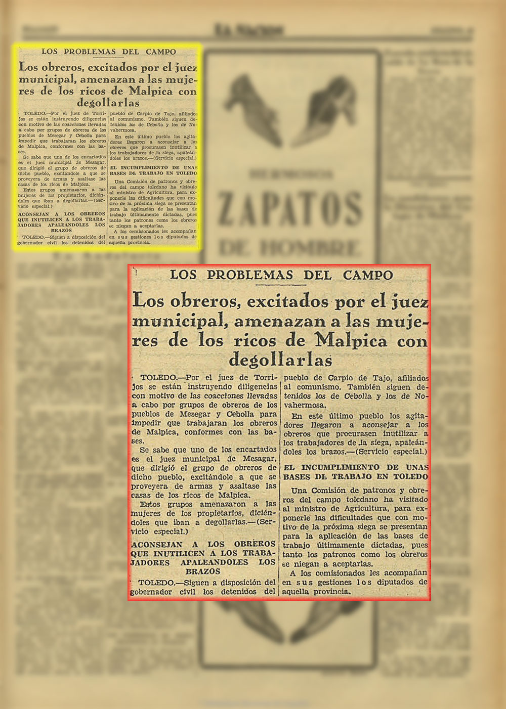 Los problemas del campo Los problemas del campo en la zona