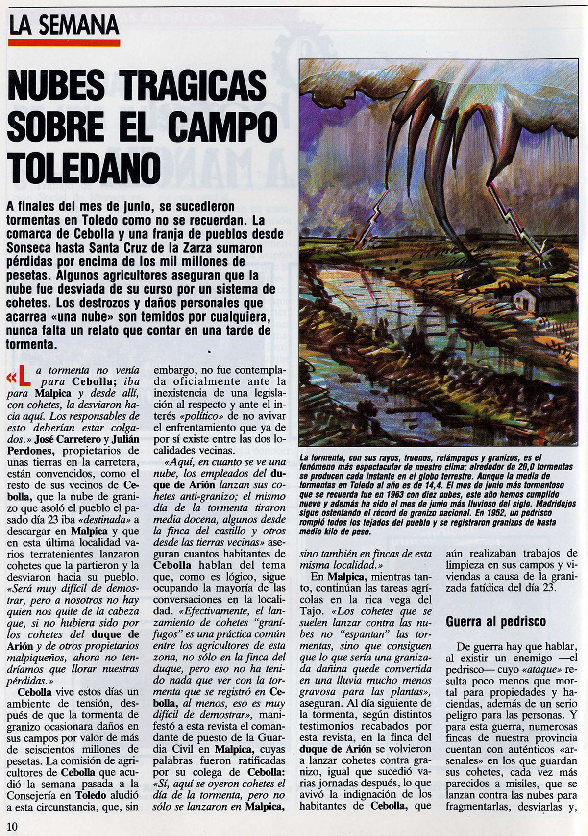 Nubes trágicas, Bisagra 07-04-1988 Nubes trágicas, Bisagra 07-04-1988