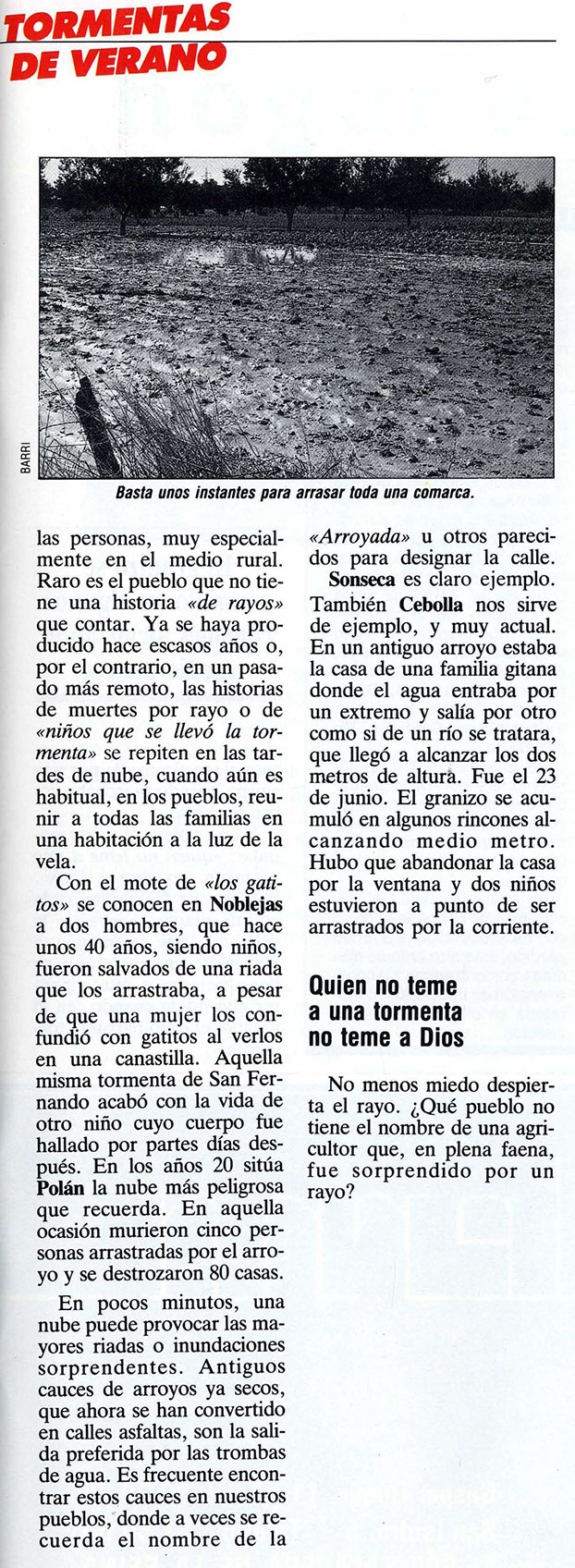 Nubes trágicas, Bisagra 07-04-1988 Nubes trágicas, Bisagra 07-04-1988